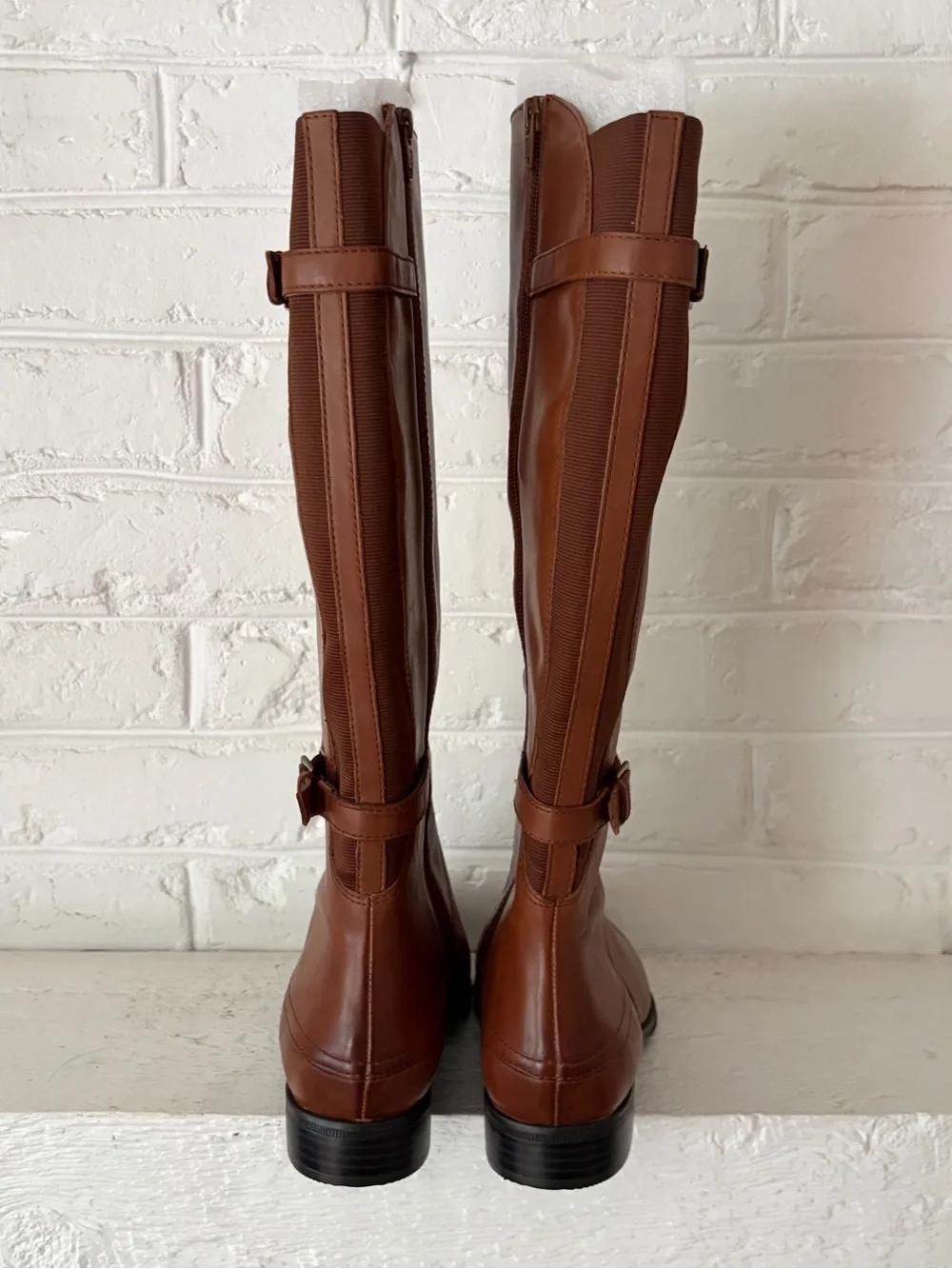 Naturalizer N5 Comfort Jamison Women's Brown Leather Knee High Riding Boots 9W